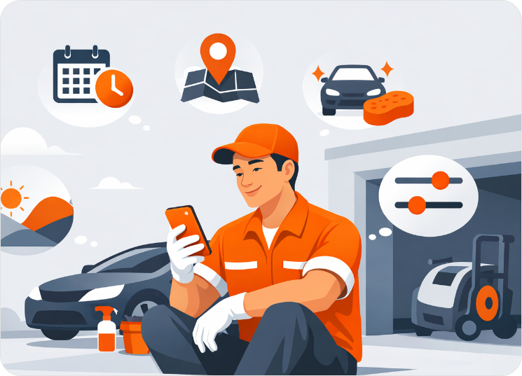 Bublr app after photos upload and job rating screen